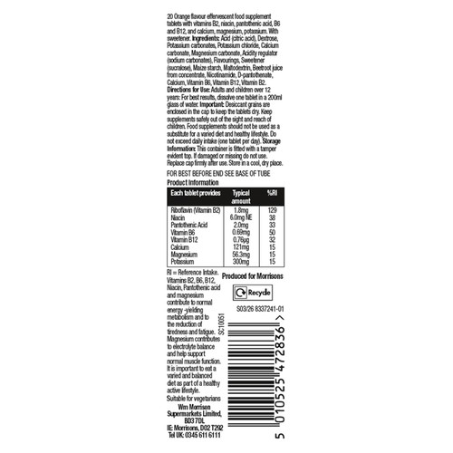 Morrisons Electrolyte Orange Flavour 20 Pack