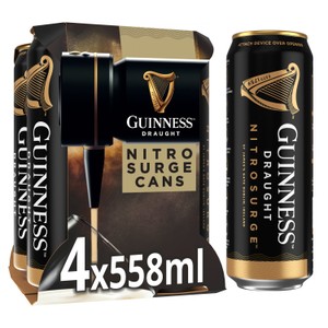 Guinness Draught Stout Beer 10 x 440ml Can (food pack)