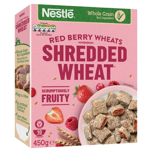 Nestle Shredded Wheat Red Berries and Vanilla Cereal