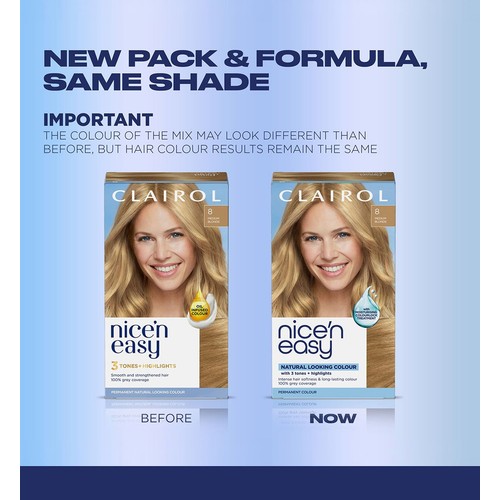 Clairol Nice n Easy Creme Permanent Hair Dye - 8 Medium Blonde