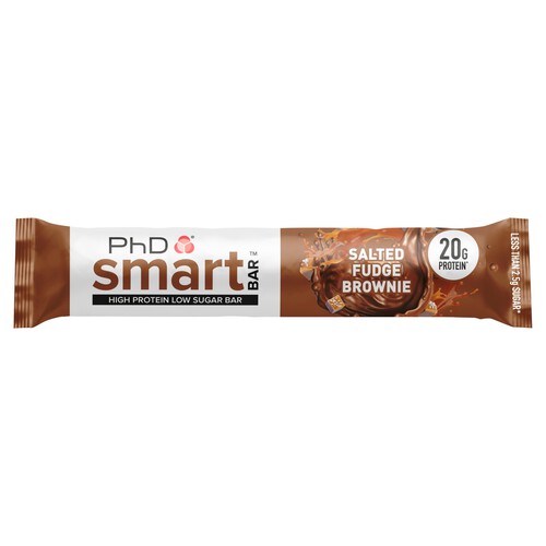 PhD Smart Bar Salted Fudge Brownie