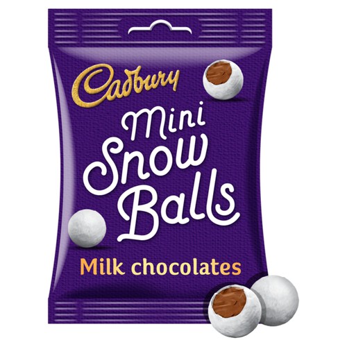 Cadbury Mini Snowballs Milk Chocolate Bag 