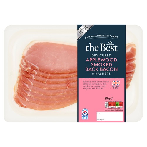Morrisons The Best Applewood Smoked Dry Cured Air Dried Back Bacon