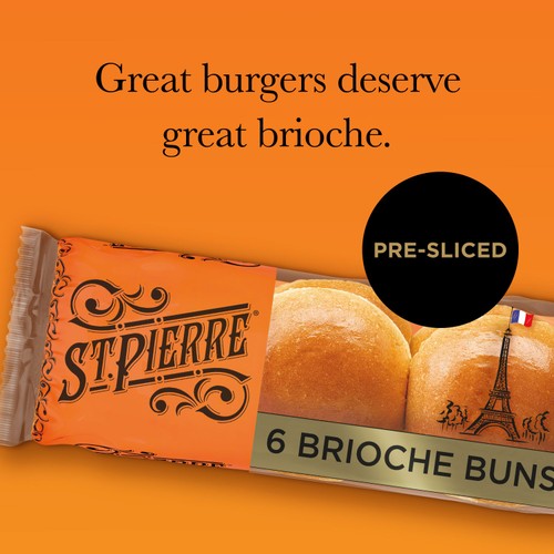 St Pierre 6 Brioche Buns 