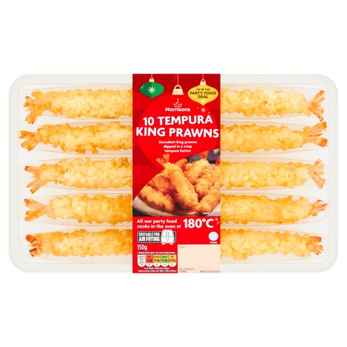 Morrisons 10 Tempura King Prawns  150g