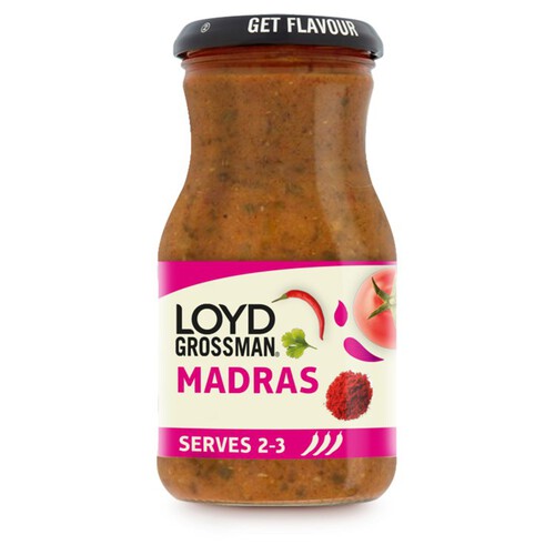 Loyd Grossman Madras Hot Curry Sauce