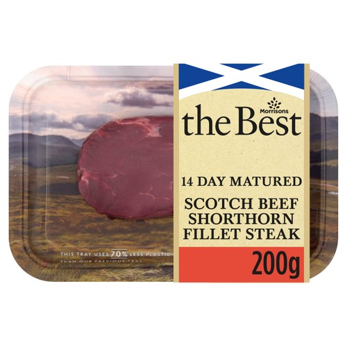 Morrisons The Best Scotch Beef Shorthorn Fillet Steak 200g