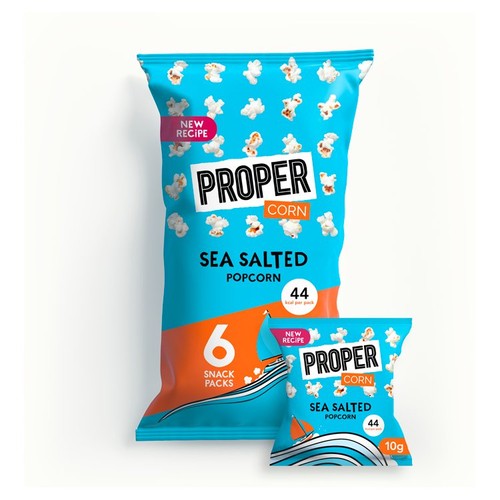 Proper Corn Lightly Sea Salted Popcorn 6x10g
