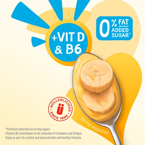 Muller Light Banana And Custard Fat Free Yogurt 160g