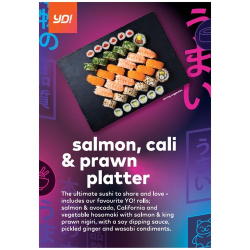Yo! Sushi Salmon & Prawn Deluxe Platter 877g