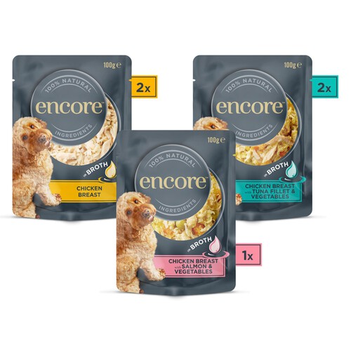 Encore Chicken Selection In Broth Pouches