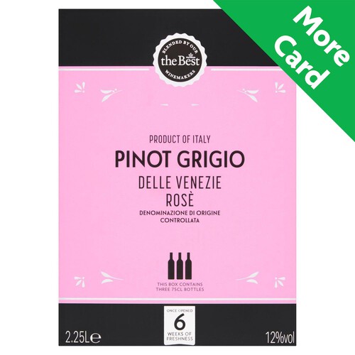 Morrisons The Best Pinot Grigio Rose Delle Venezie 