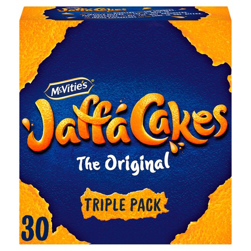 McVitie's Jaffa Cakes Original Biscuits Triple Pack 3 x 10 Cakes