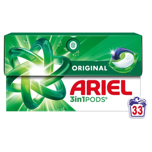 Ariel Original 3 In 1 Washing Capsules 33 Pack