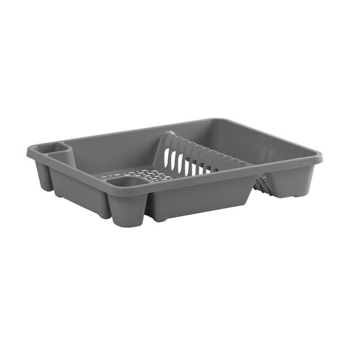 Morrisons Rectangular Dish Drainer Cool Grey