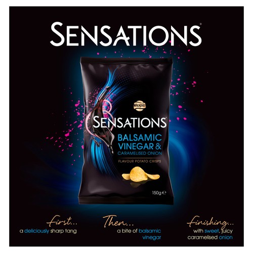 Walkers Sensations Balsamic Vinegar & Caramelised Onion Sharing Crisps