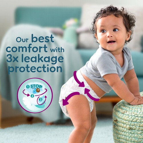 Pampers Premium Protection Nappy Pants Size 7, 21 Nappies Essential Pack