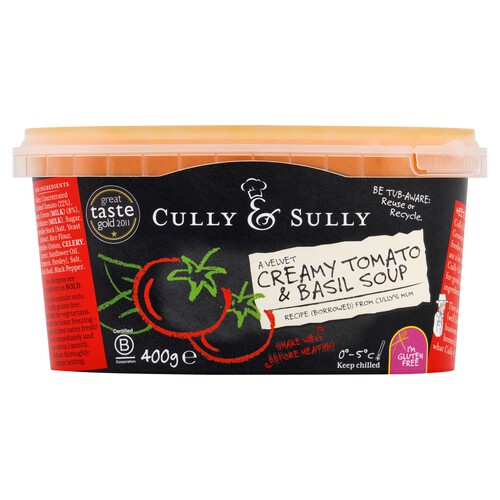 Cully & Sully Creamy Tomato & Basil Soup 