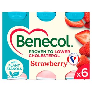 Benecol Strawberry Kefir Yogurt Drink 6 x 67.5g (405g)