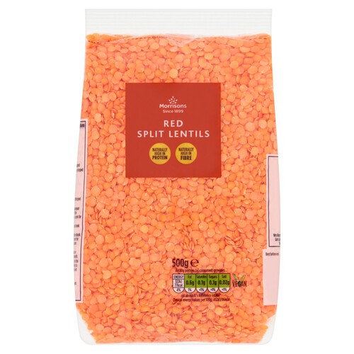 Morrisons Wholefoods Red Split Lentils 