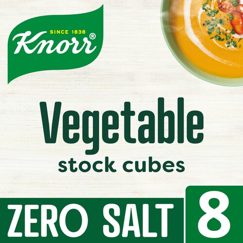 Knorr Vegetable Stock Cubes Zero Salt 8 Pack