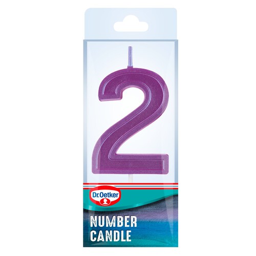 Dr. Oetker Number 2 Candle