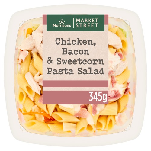 Morrisons Chicken, Bacon & Sweetcorn Pasta Salad 345g