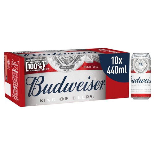 Budweiser Lager Beer Cans