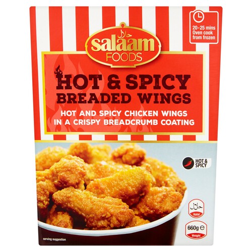 Salaam Foods Hot & Spicy Breaded Wings