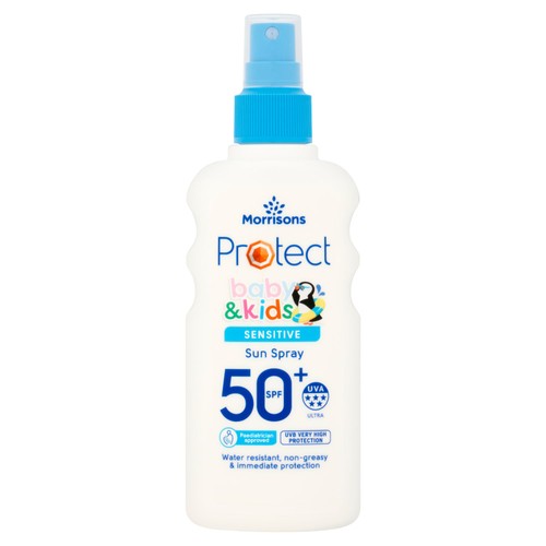 Morrisons kids sensitive sun spray spf50