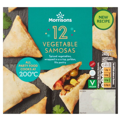 Morrisons 12 Vegetable Samosas 