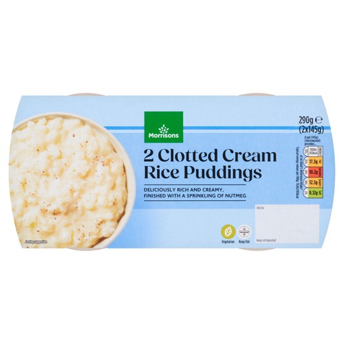 Morrisons clotted cream rice puddings