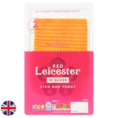 Morrisons Red Leicester Slices 240g