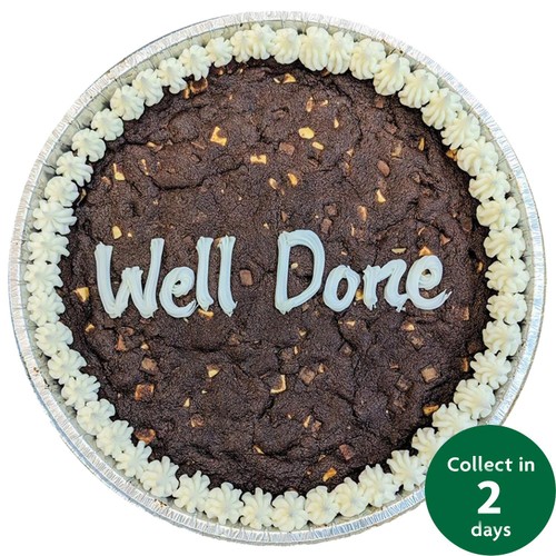 Giant 10" Triple Chocolate Cookie Well Done (Serves 10)   FTO