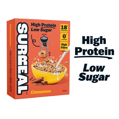 Surreal High Protein Low Sugar Cinnamon Cereal 240g