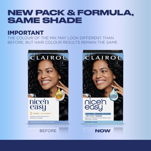 Clairol Nice n Easy Creme Permanent Hair Dye - 2 Black