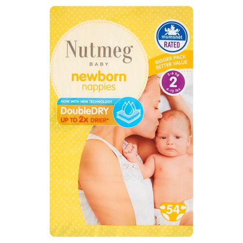  Nutmeg Newborn Nappies Size 2