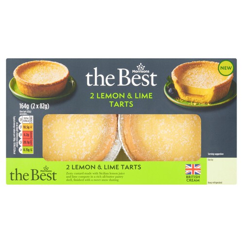 Morrisons The Best 2 Lemon & Lime Tarts