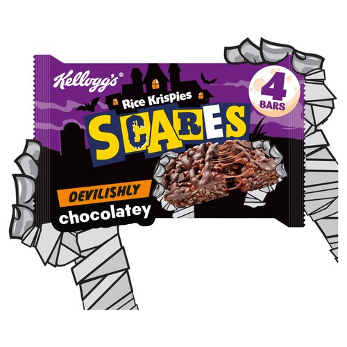 Kellogg's Rice Krispies Squares Delightfully Chocolatey Snack Bars 