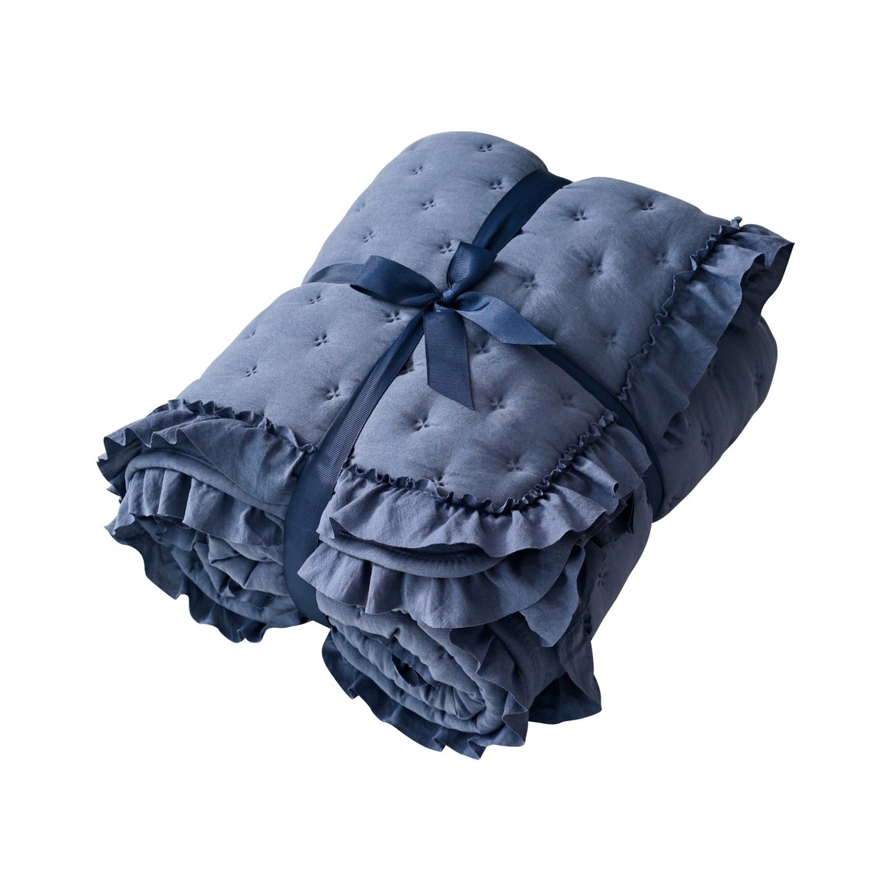 Nutmeg Home Romanticism Blue Bedspread 130cm x 170cm