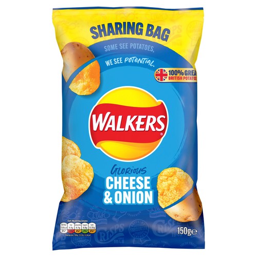 Walkers Cheese & Onion Sharing Crisps