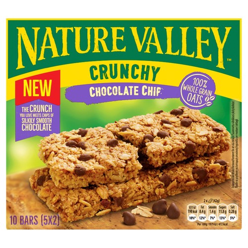 Nature Valley Crunchy Chocolate Chip Cereal Bars 5 x 42g