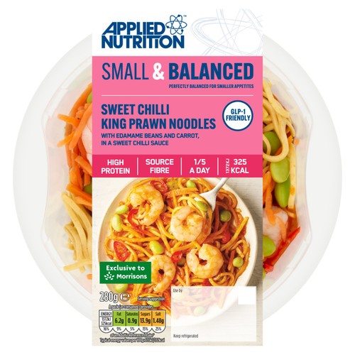 Applied Nutrition GLP-1 Friendly Sweet Chilli Prawns And Noodles  280g