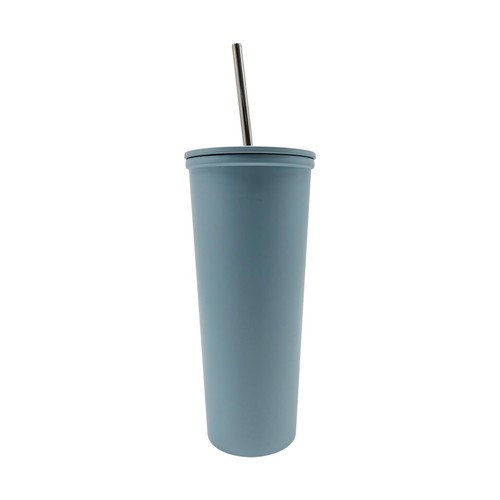Nutmeg Home Ss Straw Tumbler Blue