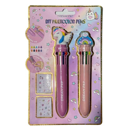 Morrisons Caticorn BBF Multicolour Pens & Sticker Set
