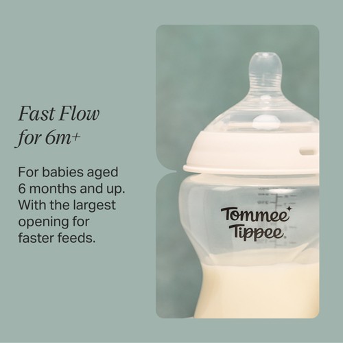 Tommee Tippee Closer To Nature Easivent Fast Flow Teats 