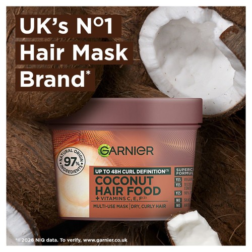  Garnier Ultimate Blends Hair Food Coconut Oil 3 In 1 Hair Mask