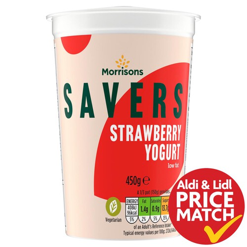 Morrisons Savers Low Fat Strawberry