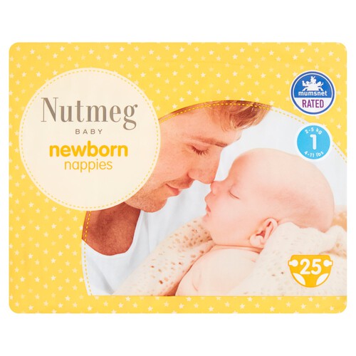 Nutmeg Newborn Nappies Size 1 