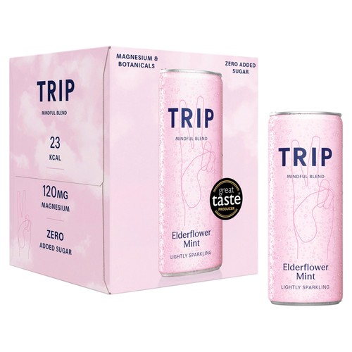 TRIP Elderflower Mint 4 x 250ml